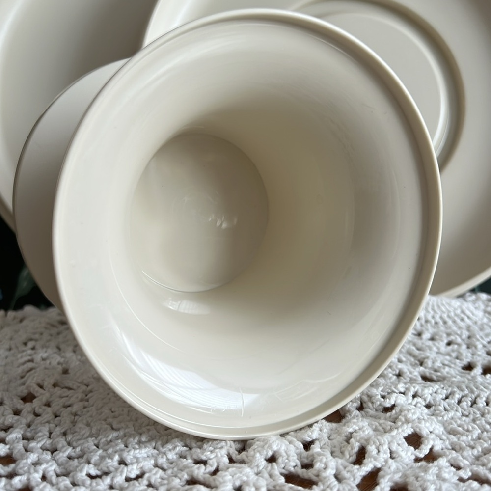 VINTAGE Tupperware Serve-it-All Cake Pie Dessert stand tray 3 pieces 1980’s - Picture 6 of 8